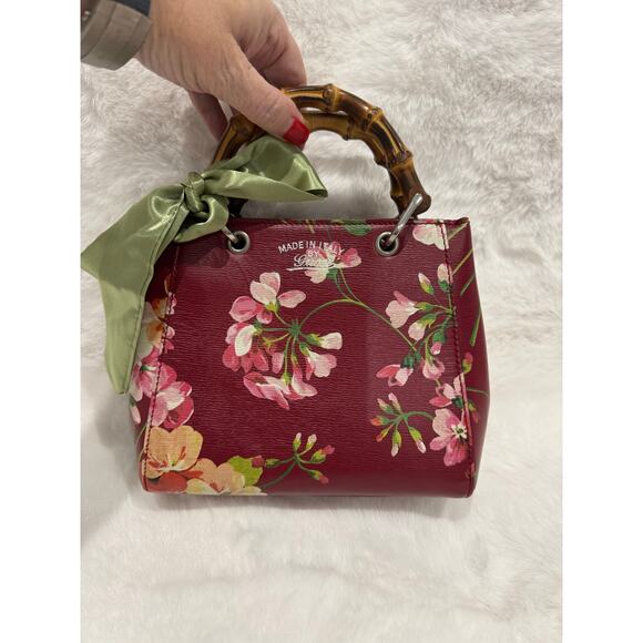 Gucci Blooms Mini Bamboo Shopper Tote - Picture 1 of 8